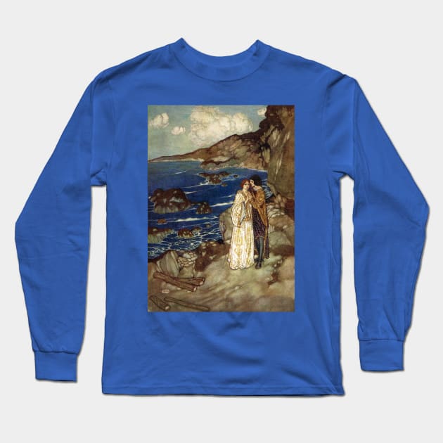 Miranda and Ferdinand - The Tempest, Edmund Dulac Long Sleeve T-Shirt by forgottenbeauty